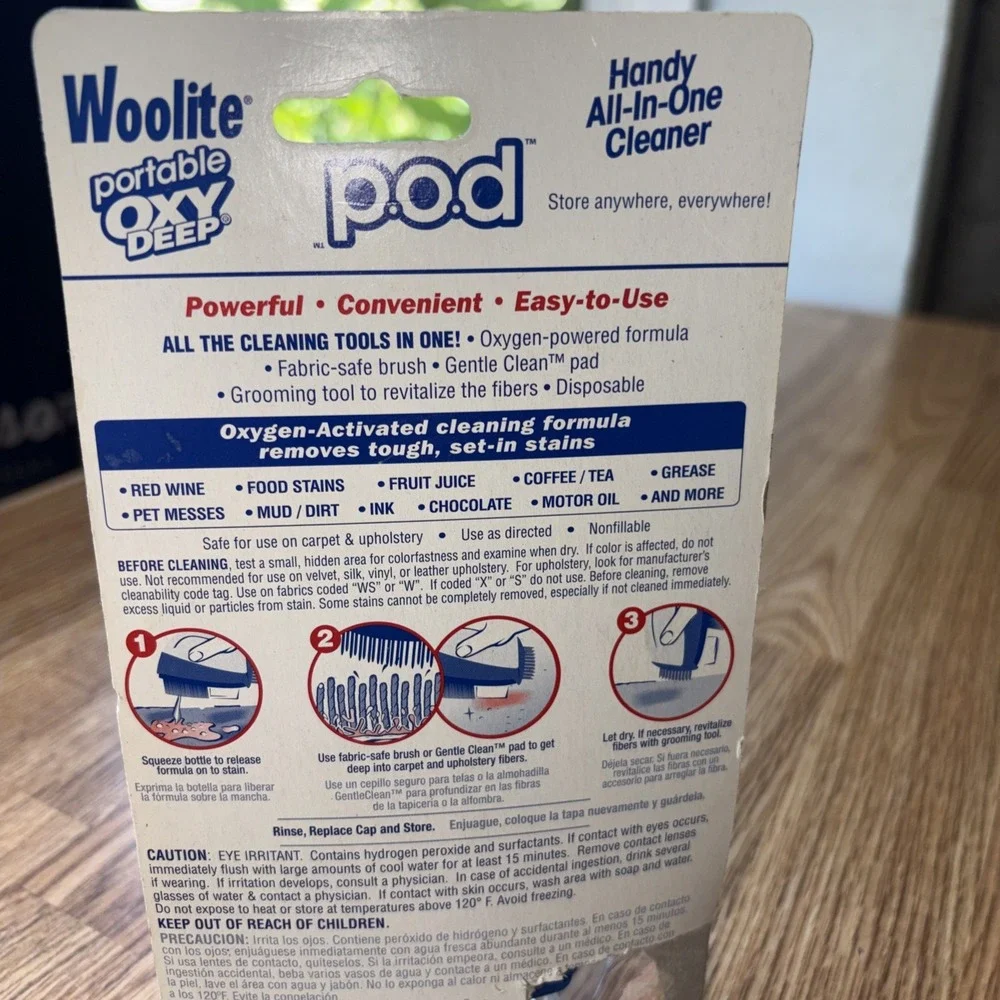 Woolite Portable Oxy Deep POD All In One Carpet Upholstery Cleaner New Sealed